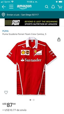 Puma Scuderia Ferrari Team Cree camisa