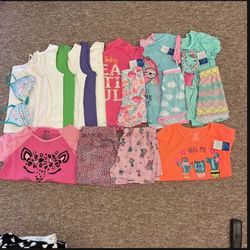 Girl Pjs Size 14-16new With Tags Shirts Large Bra34a New No Tags 