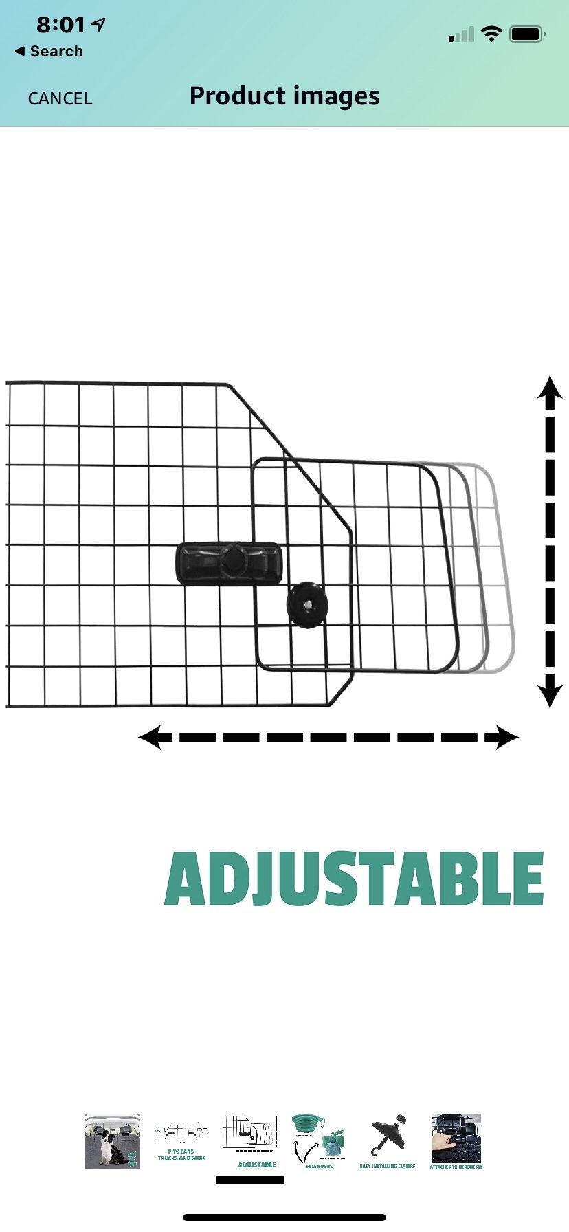 Pet Divider For Car