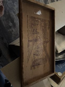 Vintage California Redwood Tray