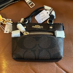 Coach Mini Tote Bag Key Chain