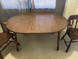 Vintage mid-century Rockingham table and chairs