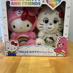 Hello Kitty and Friends x Care bears Hello kitty Cheer Bear