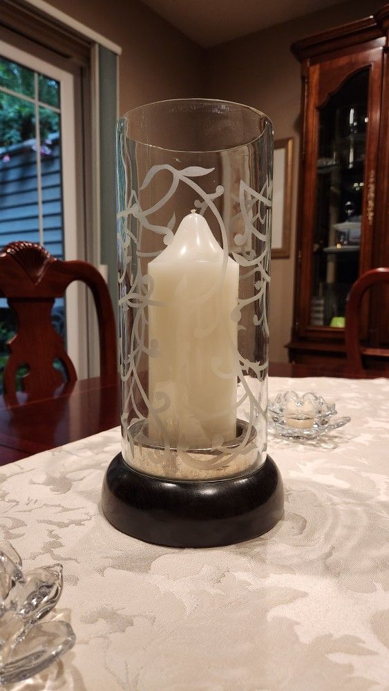 Crate & Barrell pillar or taper candle holder