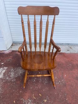 Vintage Hardwood Rocking Chair