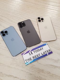  🧨 iPhone 13 Pro Max Clearance – Limited Quantities, $1 Down!