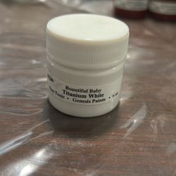 Genesis Heat Set Paint: Reborn Dolls-Titanium White 1/2 oz