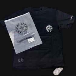 Chrome Hearts Horseshoe Logo Pocket T- Shirt 'Black' M