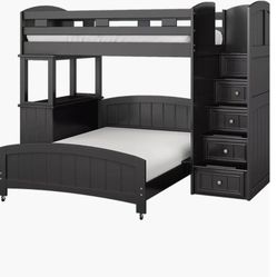 Bunk Bed Frame With One Full Twin Mattress