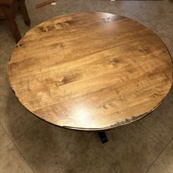 Wood Table With 4 Chairs 