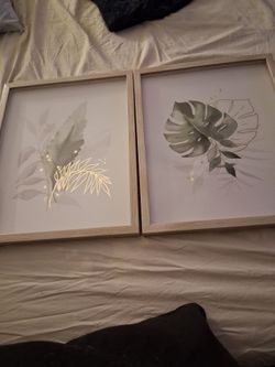 Wall art cream color frame 16x20