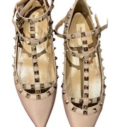 Valentino Rockstar Caged Flats 