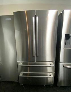 Stainless Steel 4-Door French Door Refrigerator