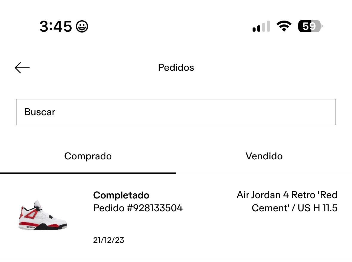 T. US H 11.5 (US M 13) / Air Jordan 4 Retro 'Red cement’