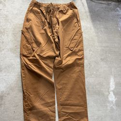 Tan and brown Nike Air Jordan joggers size XL