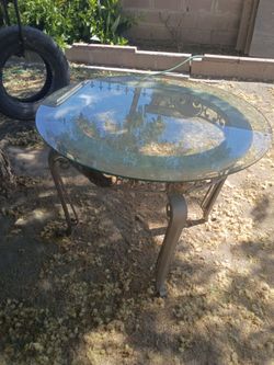 Glass table top