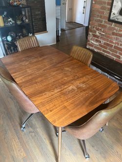 Dining table and chairs