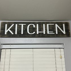 Custom Made Wood Kitchen Sign