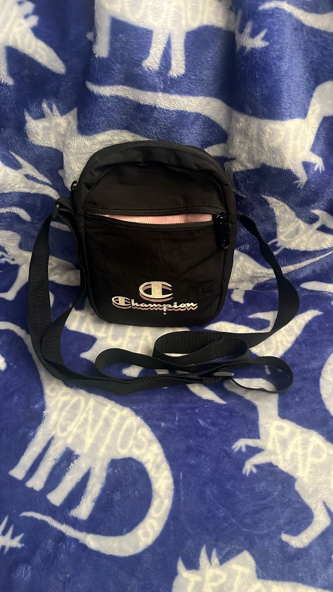 Black Champion Crossbody Bag