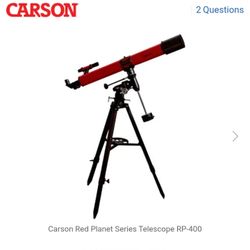 Carson Red Planet 50-100x90mm Refractor Telescope For Astronomy (RP-400)
