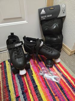 Basically new roller skates and new protection gear