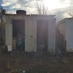 Metal Shed With Welded Steel Frame And Floor Skid