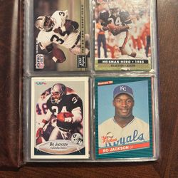 Bo Jackson, Barry Sanders Card lot 