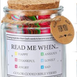 Bible Verse Jar, Read Me When Bible Verses, Prayer Jar