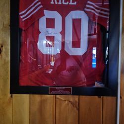 Jerry rice San Francisco 49ers. All certification