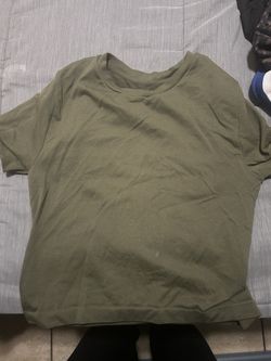 Green fitted shirt!