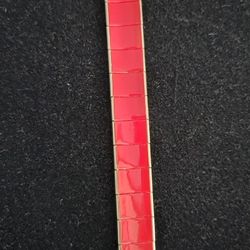 Vintage Mid-Century Enamel Bracelet, 7"