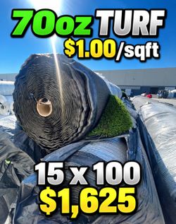 Turf, Artificial Grass 15x100 - 70oz Turf