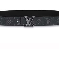 Louis Vuitton LV Initiales 40mm Reversible Belt(Monogram Eclipse)