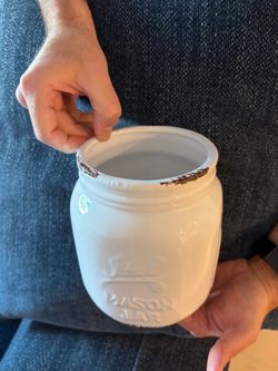 Large mason jar - decorative utensil holder