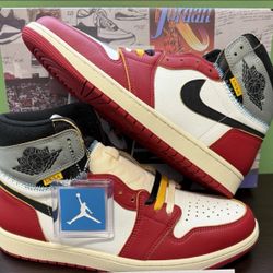 Union La Jordan 1 Shadow Chicago Size 12