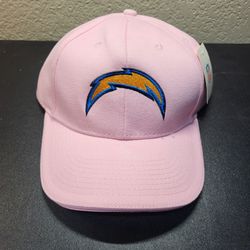 *NEW* Los Angeles Chargers Pink Womens NFL Hat Cap Strap Back One Size Football