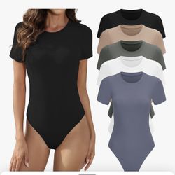 Bodysuits 6.00 Each In Black , Beige, Blue N Brown 