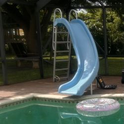 Pool Slide - Fiberglass 10ft - Vintage - 