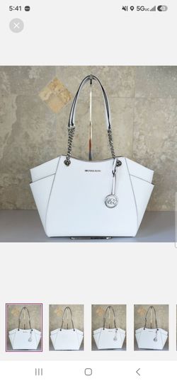 Michael kors optic white shouder bag