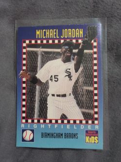 Michael Jordan sports illustrated baseball card