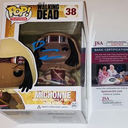 DANAI GURIRA SIGNED AUTOGRAPHED MICHONNE THE WALKING DEAD FUNKO POP #38 JSA COA!
