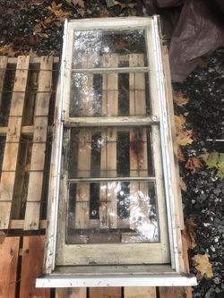 60s Style Wood Double Hung Window Unit