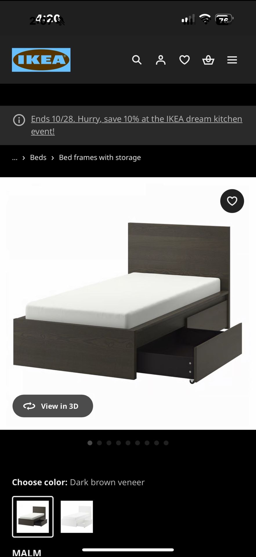 Twin bed Frame and Mattress 