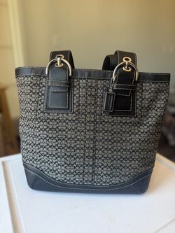 Vintage Coach C Signature Tote Bag