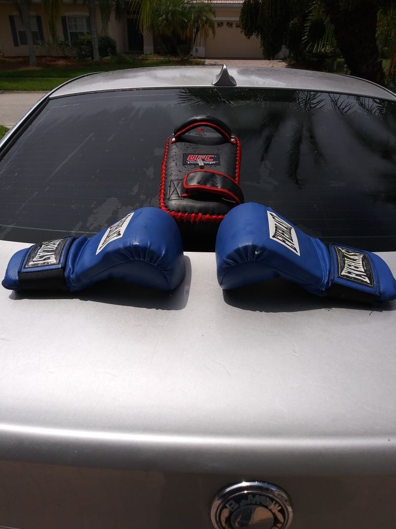 Boxing Gloves and UFC Punching Hand-Pad