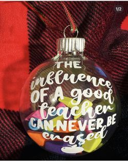 Cute Teacher Christmas ornaments.