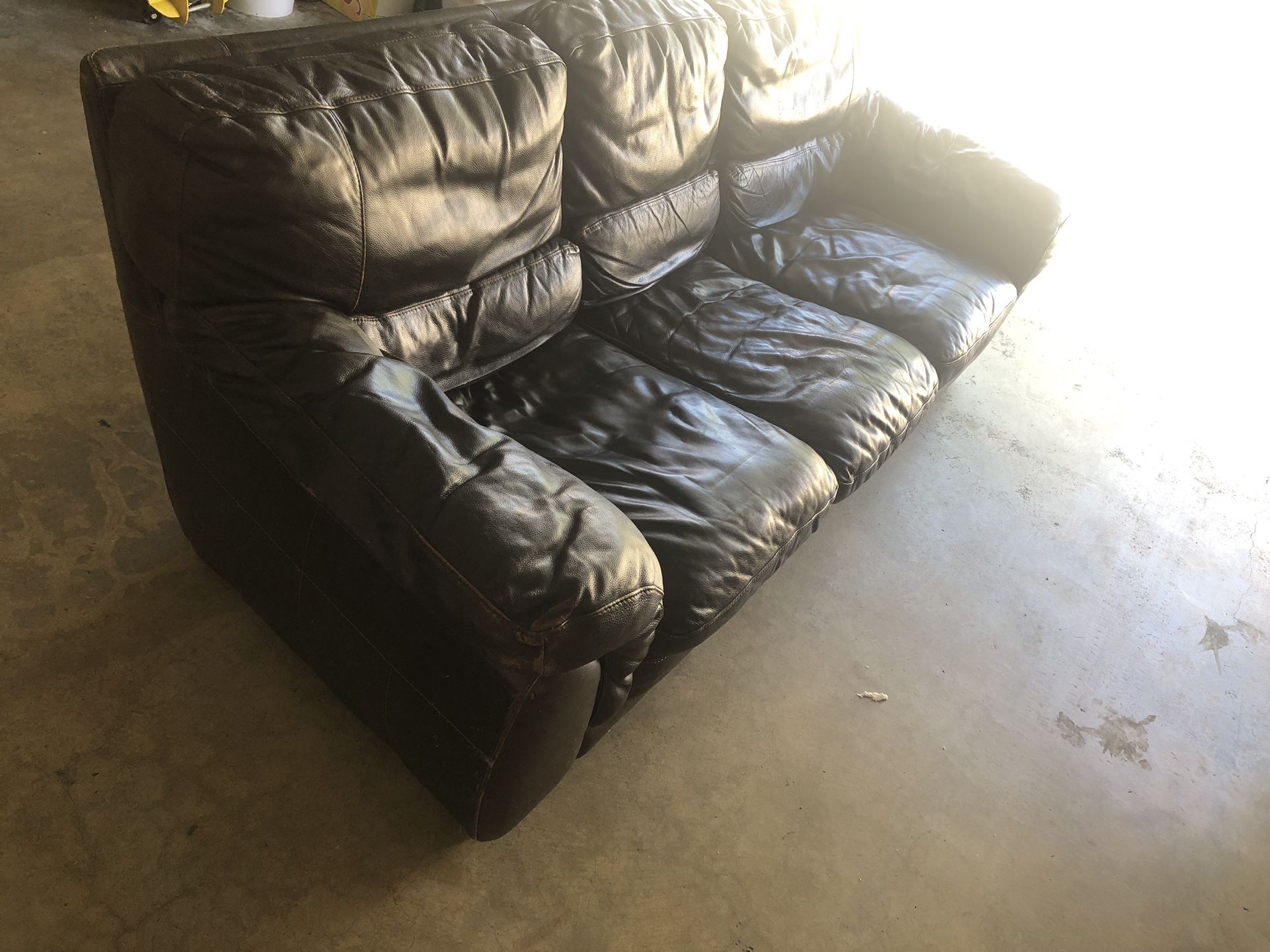 Leather Couch Used Retailed For 800$