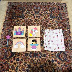 Asher And Olivia Wooden Princess Puzzles