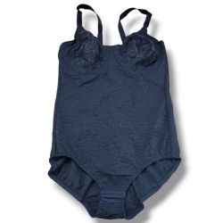 Bali Bodysuits Size 36 D Women's  Body Shapewear Underwired Black Lace Bodysuit Women's Bodysuit