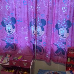 Girls Mini Mouse Toddler Bed Set